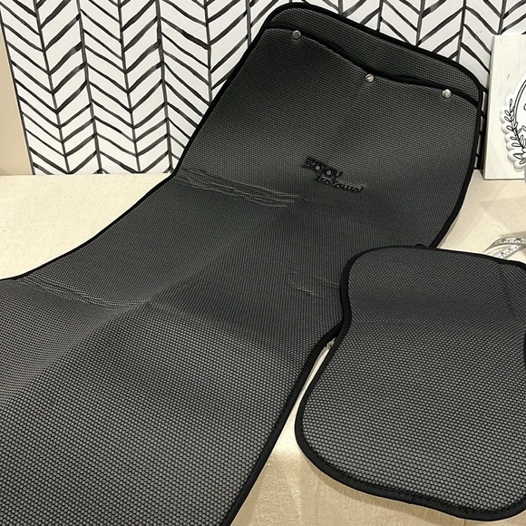 Sojoy IsoTowel Microfiber Car Seat Black Cloth Cover Quick-Dry w/ Non-Slip Back. - Picture 4 of 16